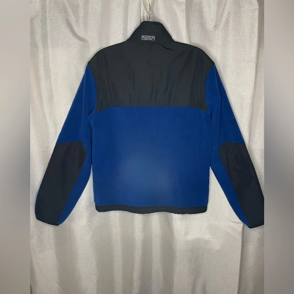 Polo Ralph Lauren Mens Polartec Denali Fleece Hooded Jacket Blue/Black Size S.   - Picture 7 of 10